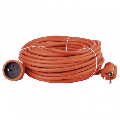 Prodlužovací kabel oranžový spojka 20m 3x1,5
