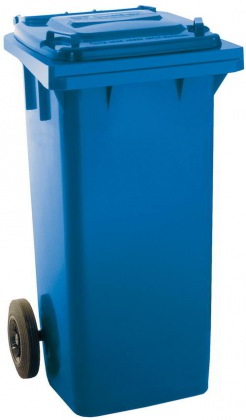PROTECO popelnice s kolečky 120l modrá