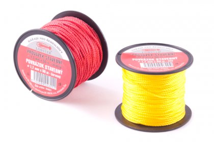 Provázek stavební 2mm x 50m, žlutý