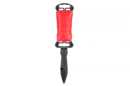 Provázek stavební s navíječem 1.7mm x 50m, červený