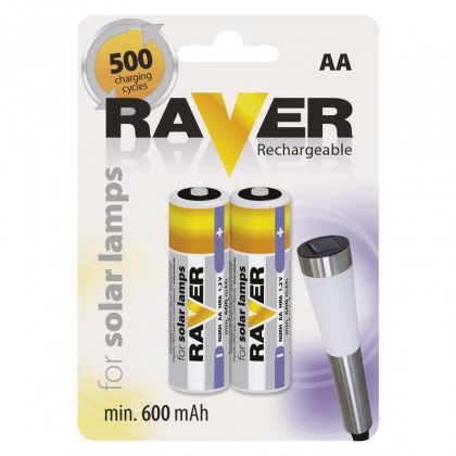 Raver baterie nabíjecí HR6 (AA), blistr