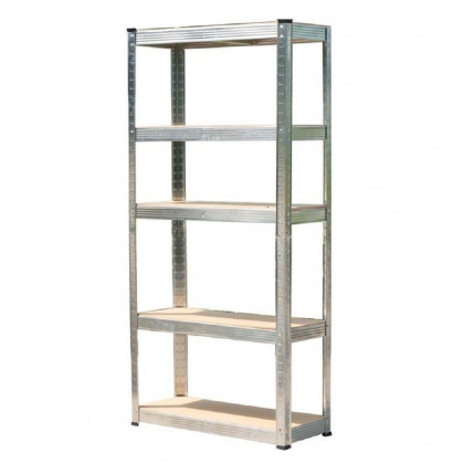 Regál kovový Racks RAT40 MS, 1800x900x400 mm, 5 polic, max. 175 kg, MDF