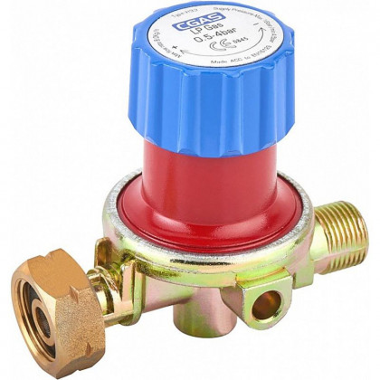 Regulátor plynu CGAS H33 redukční, nastavitelný, s ventilem, 0,5-4 bar, výstupní závit G3/8"-LH