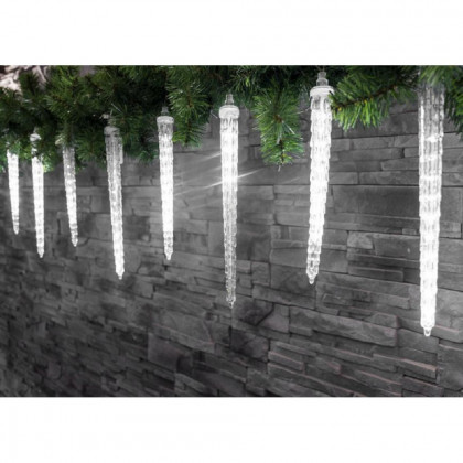 Řetěz MagicHome Icicle, 352 LED studená bílá, 16 rampouchů, vodopádový efekt, 230 V, 50 Hz,