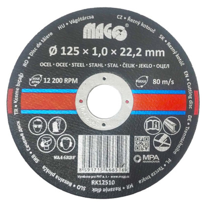 Řezný kotouč na kov 125x1,0x22,2mm