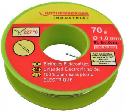 Rothenberger - bezolovnatá elektronická pájka 70g