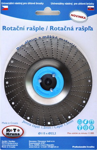 ROTO - Rotační rašple 115x22,2mm - 1,5mm - čepel jemná