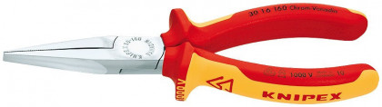 Rovné ploché kleště 160 mm Knipex VDE typu Langbeck chromované - 3016160