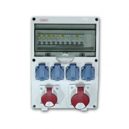 Rozvodnice zásuvková, bez chrániče, RZJ-D-411