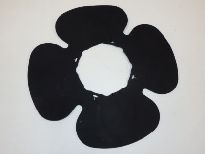 Rubber disc blade guard