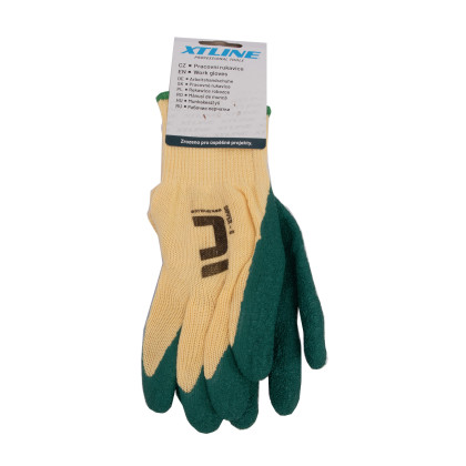 Rukavice máčené v latexu DIPPER | velikost 8" (blistr)
