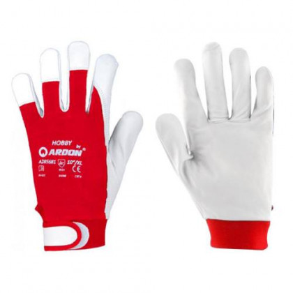 Rukavice pracovní HOBBY, velikost 8