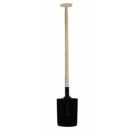 Rýč hranatý černý s násadou T 90 cm