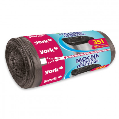 Sáčky na smetí YORK silné 35 l / 15 ks