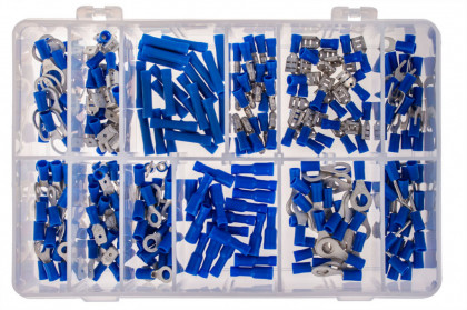 Sada izolovaných konektorů 275 ks modré - GE338