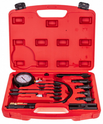 Sada k měření komprese v dieselových motorech, 17 adaptérů - AH041009