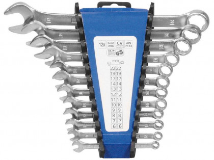 Sada klíčů očkopl.DIN 3113 na držáku 12-dílná
