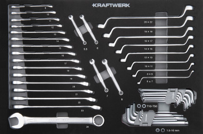 Sada klíčů očkoplochých, trháků, Inbus, TORX 46ks COMPLETO EVA Basic Line