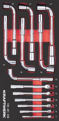 Sada klíčů trubkových 7 - 19mm 13ks "S" PROFI Line