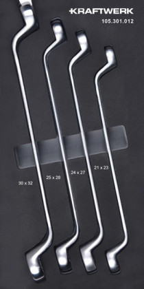 Sada klíčů vyhnutých/trháky 4ks "S" Basic Line