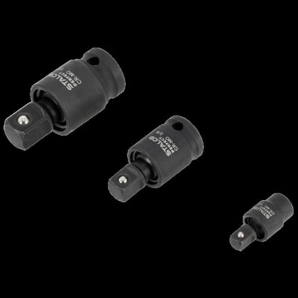 Sada kulových kloubových nástavců 1/4” 3/8” 1/2” STALCO PERFECT S-85199