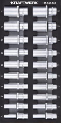 Sada nástavců 1/2" 10-32mm 20ks "S" Basic Line