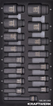 Sada nástavců 1/2" 13-36mm kované 16ks "S" Basic Line