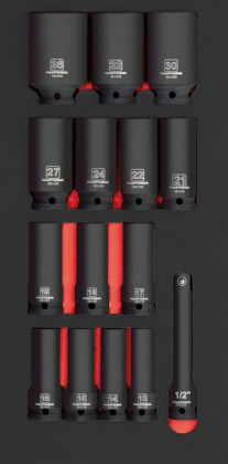 Sada nástavců 1/2" kovaných 15ks "S" PROFI Line