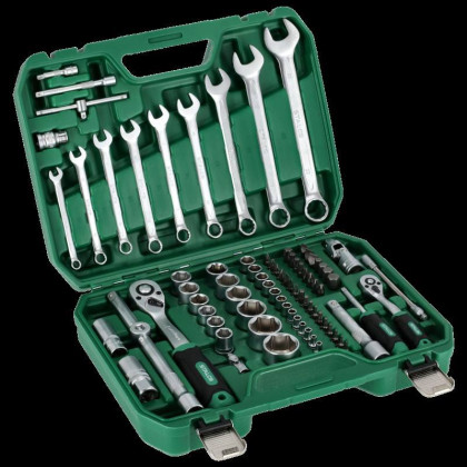 Sada nástrčných a očkoplochých klíčů 82 ks STALCO S-54013