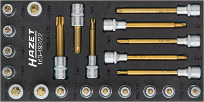 Sada nástrčných hlavic TORX 163-492/22 HAZET - HA208081