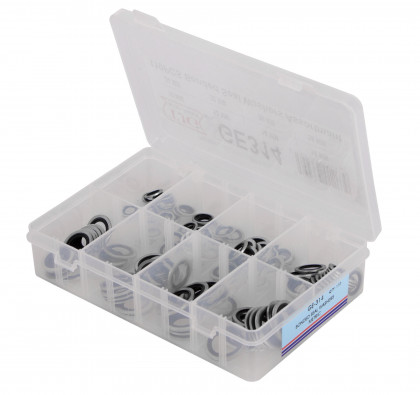 Sada ocelových/gumových těsnících kroužků, 110 ks - GE314