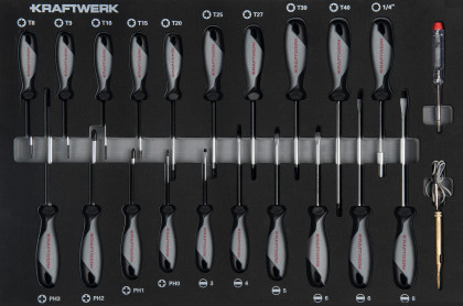 Sada šroubováků ploché, PH, PZ, TORX 22ks COMPLETO EVA Basic Line