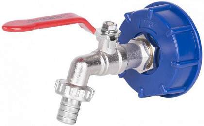 Sada, ventil 3/4"+ plastová redukce 60mm + výpusť 1/2" , na IBC nádrž