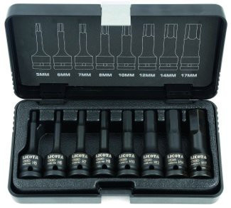 Sada vnějších nástrčných klíčů HEX 1/2" sada 8ks - Liasa40005