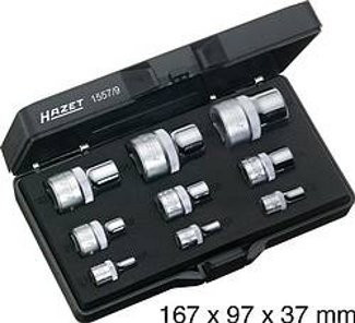Sada vnitřních nástrčných klíčů 1/2", 1/4", 3/8" TORX 9 ks HAZET 1557/9 - HA003907