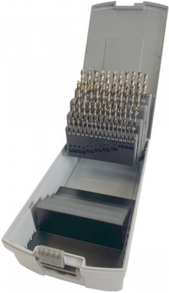 Sada vrtáků do kovu 1,0-6,0mm / 0,1mm cobaltový HSS-Co DIN338 51ks