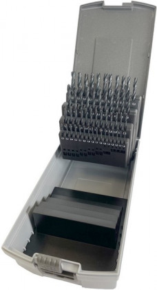 Sada vrtáků do kovu 1,0-6,0mm / 0,1mm válcovaný HSS-R DIN338 50ks