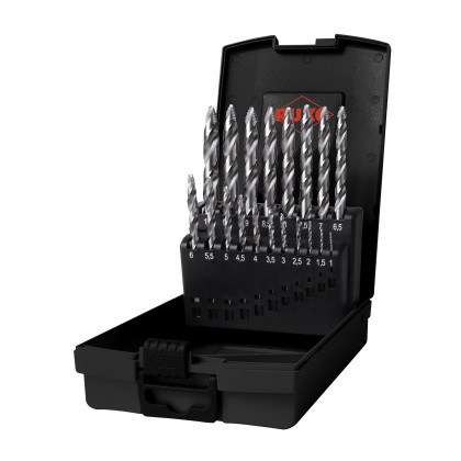 Sada vrtáků do kovu s břitem FLOWSTEP HSS-G 19 dílů | 1-10 mm, plastový box