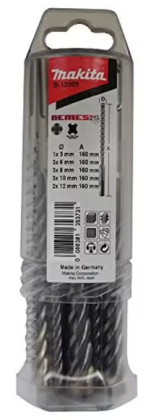 sada vrtáků SDS-Plus čtyřbřité Nemesis II, 12 ks v plastové krabičce