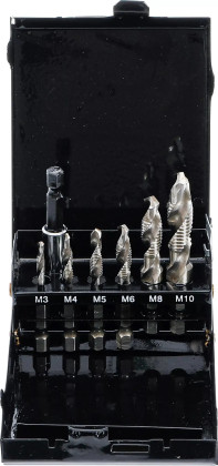 Sada vrtáků / závitníků | HSS-G | 7dílná, BGS 1926