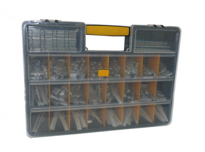 Sada závaží pro vyvažování kol, 117 ks - F10260