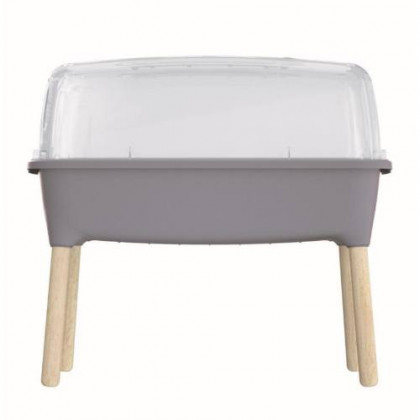 Sadbovač RESPANA PLANTER WOOD HIGH SET, 78 cm, šedý kámen
