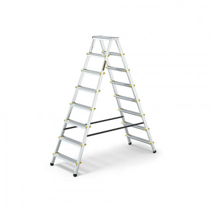 Schůdky hliníkové 150kg, 2x8 stupňů