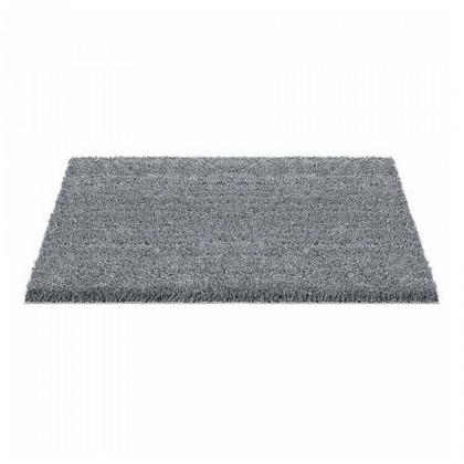 Šedá kokosová čistící vstupní rohož FLOMA Rucco - 40 x 60 x 1,7 cm