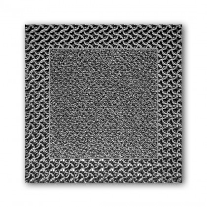 Šedá plastová textilní zátěžová vstupní rohož Modular 9900 3M Nomar Aqua 85 - délka 30 cm, šířka 30 cm a výška 2,19 cm