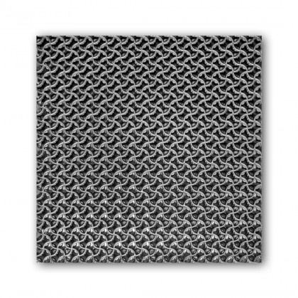 Šedá plastová zátěžová vstupní rohož Modular 9300 - délka 30 cm, šířka 30 cm a výška 1,75 cm