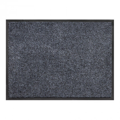 Šedá vnitřní čistící pratelná vstupní rohož FLOMA Express - 60 x 80 x 0,7 cm