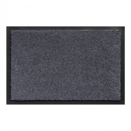 Šedá vnitřní čistící vstupní rohož FLOMA Future - 90 x 150 x 0,5 cm
