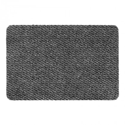 Šedá vnitřní čistící vstupní rohož FLOMA Universal - 40 x 60 x 0,5 cm