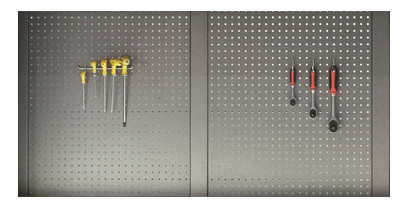 Sestava 2x děrovaná závěsná deska a 3x lišty - TGS1300BAL12